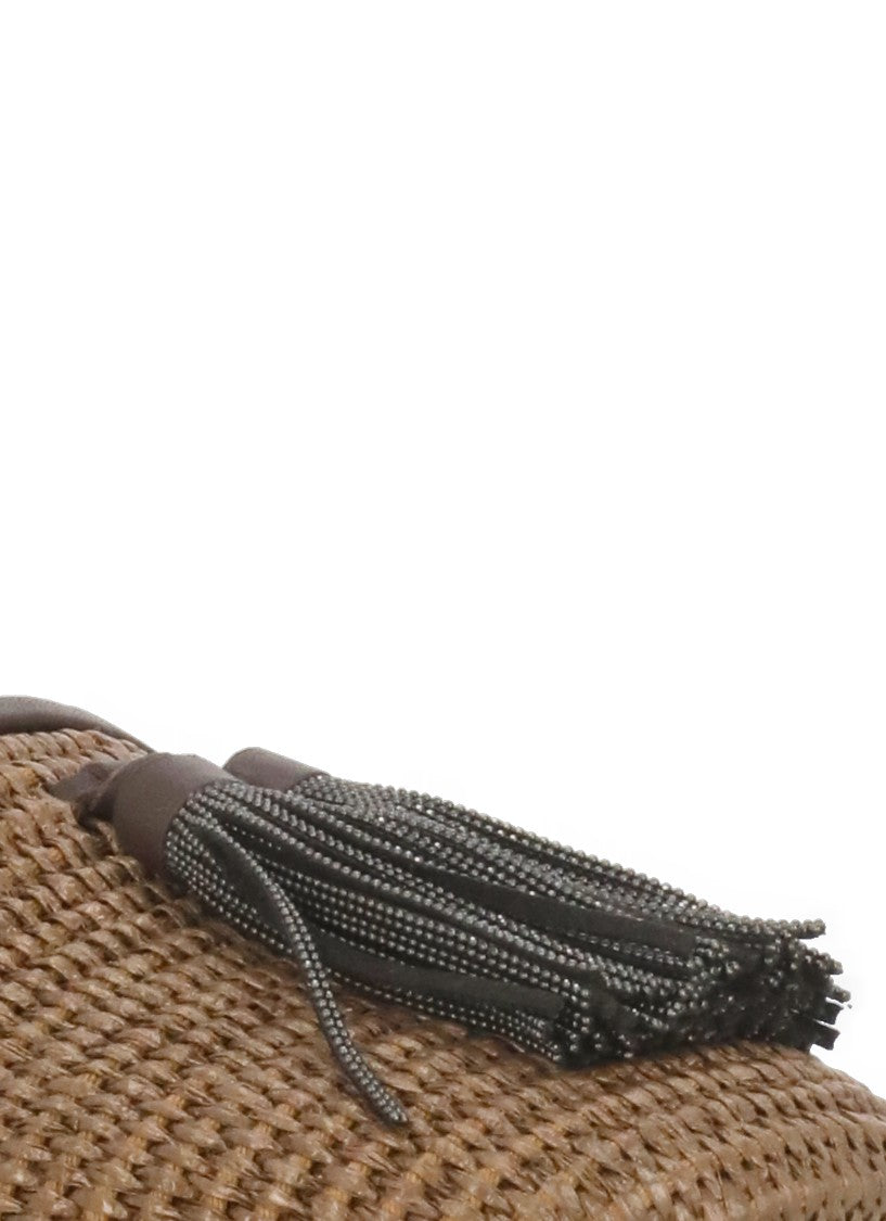 Brunello Cucinelli Brown Woven Slippers