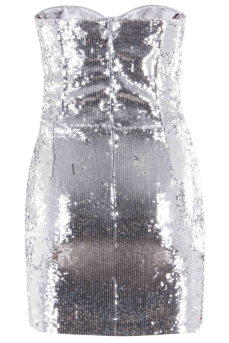 The New Arrivals By Ilkyaz Ozel All-Over Sequin Mini Dress