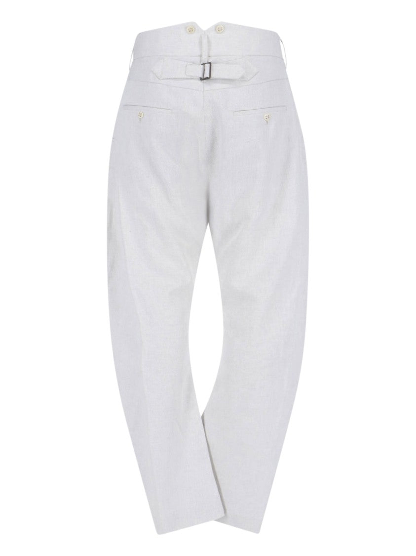 Vivienne Westwood White Buckle Trousers