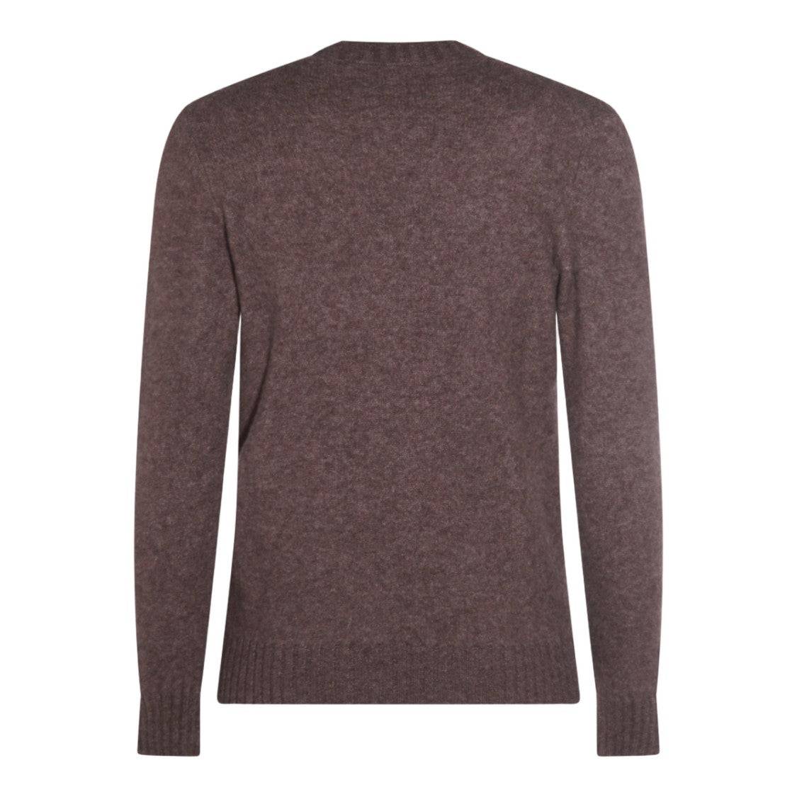 Piacenza Cashmere Dove Grey Cashmere Sweater With Ribbed Cuffs