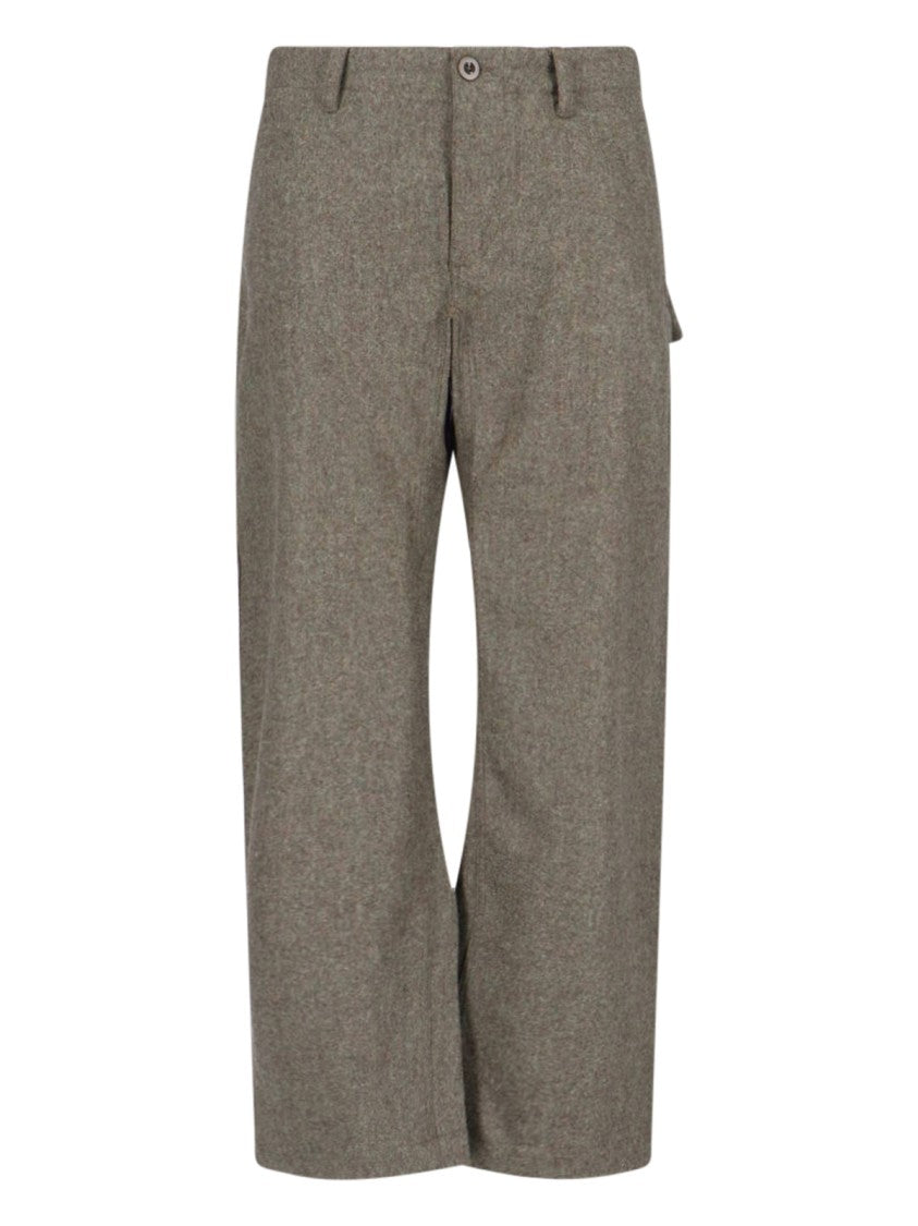 Ten C Cargo Pants In Grey Wool Blend