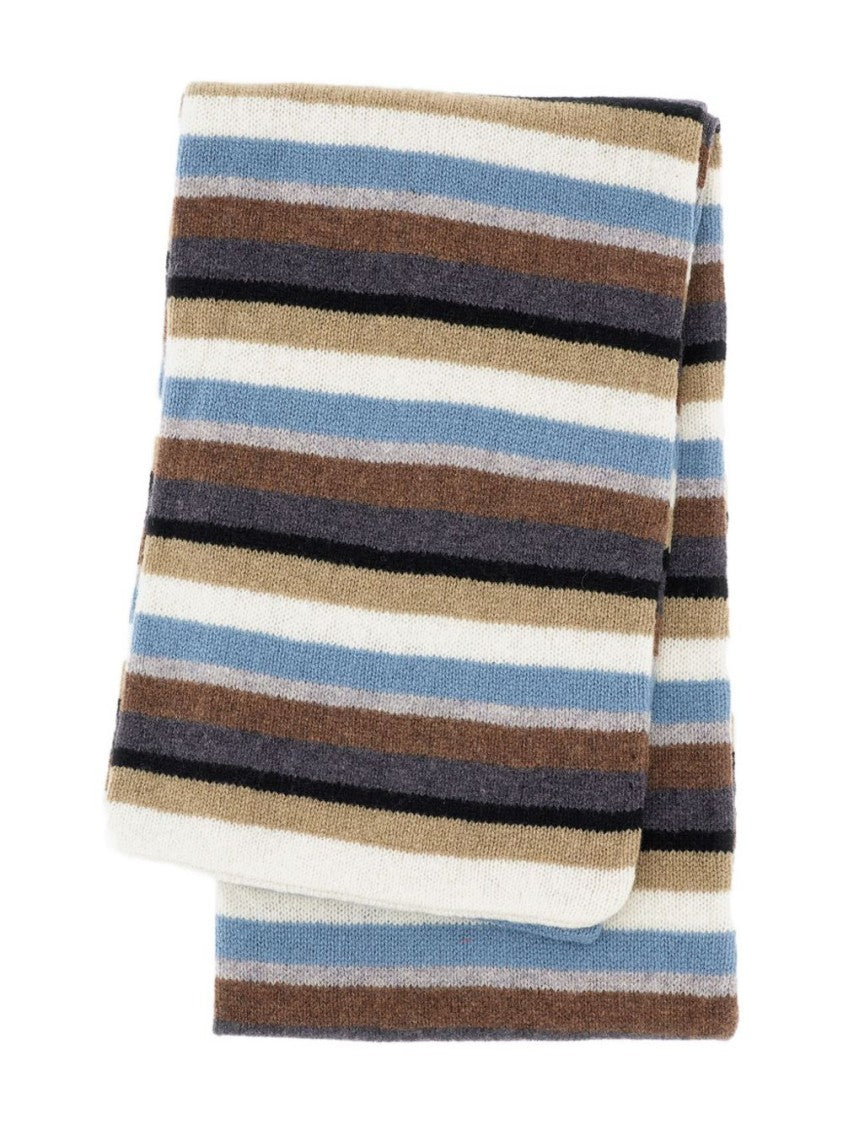 Paul Smith Wool Scarf With Striped Pattern