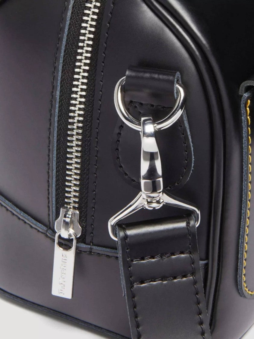 Dr. Martens Black Top Handle Smooth Leather Bag