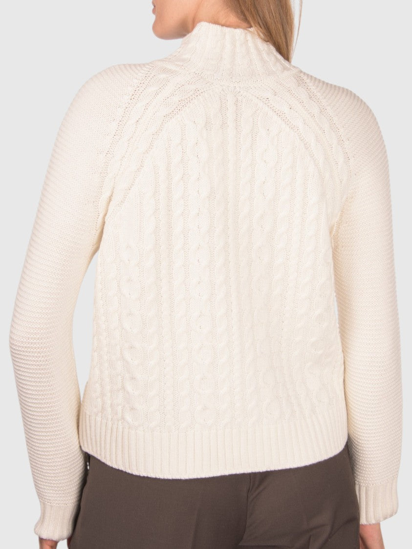 Gran Sasso Cashmere Blend Mock Neck Sweater