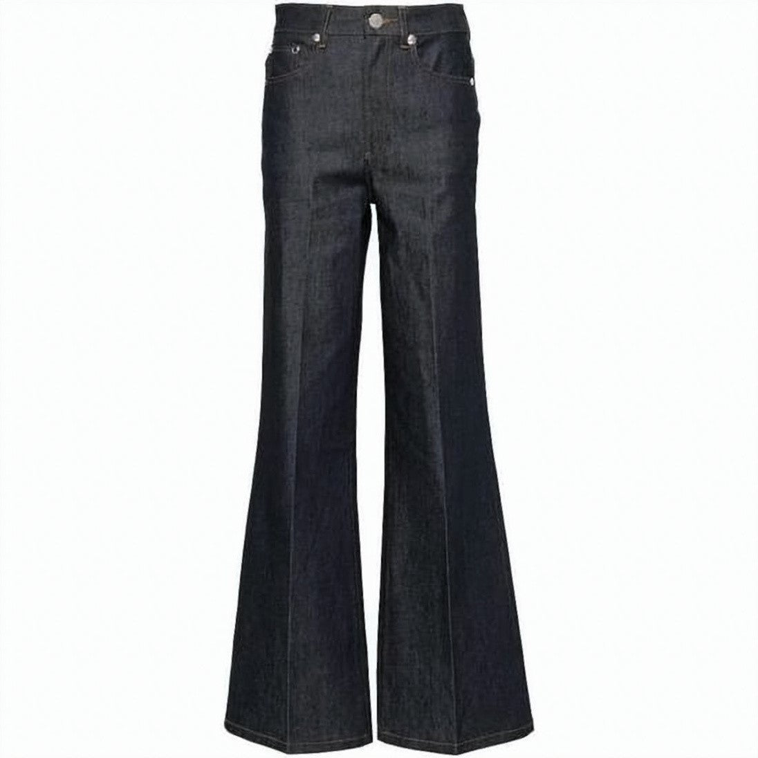 A.P.C. Flared Denim Pants With High Waist