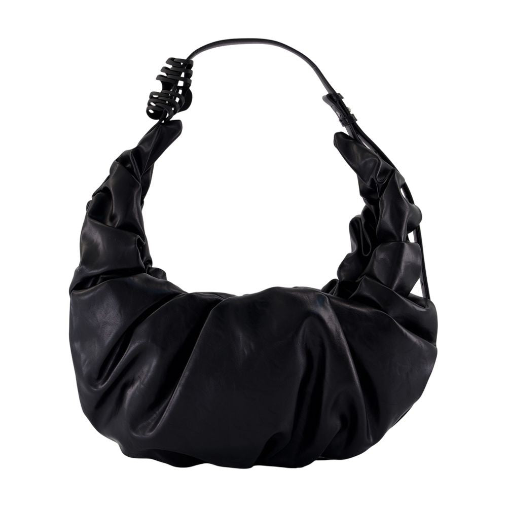 Diesel Ruched Texture Shoulder Bag With Coiled Detail