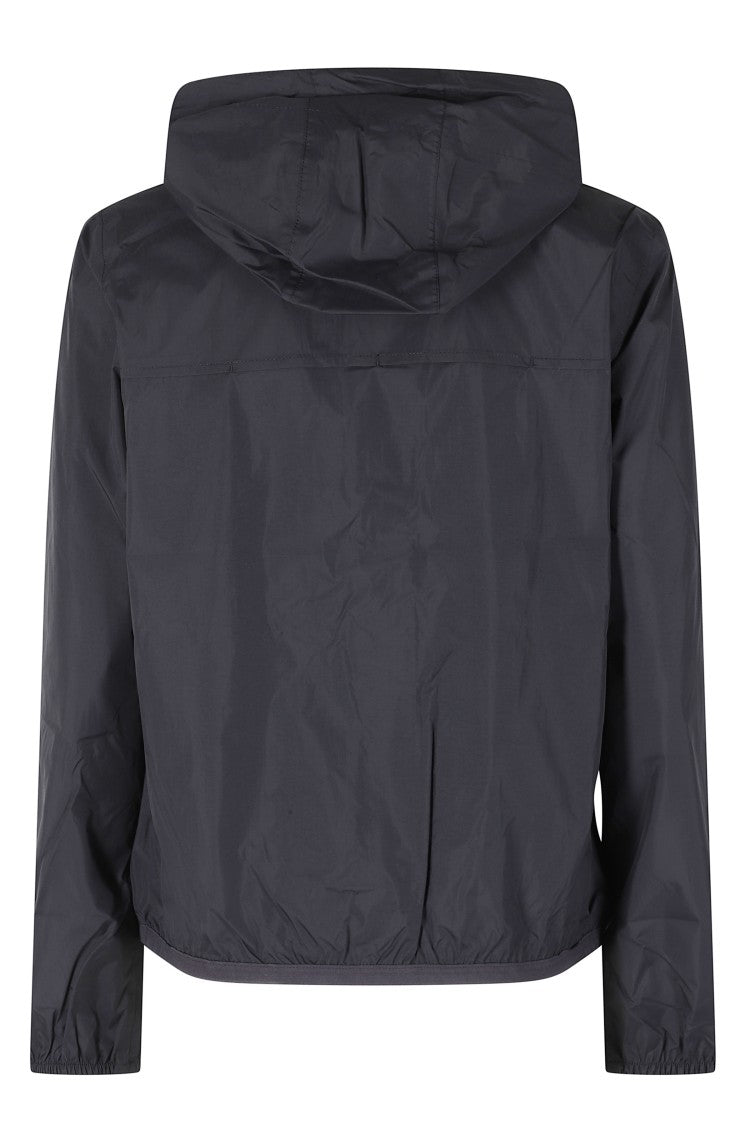 K-Way Black Le Vrai 4 0 Claudette Windproof Hooded Polyamide Jacket