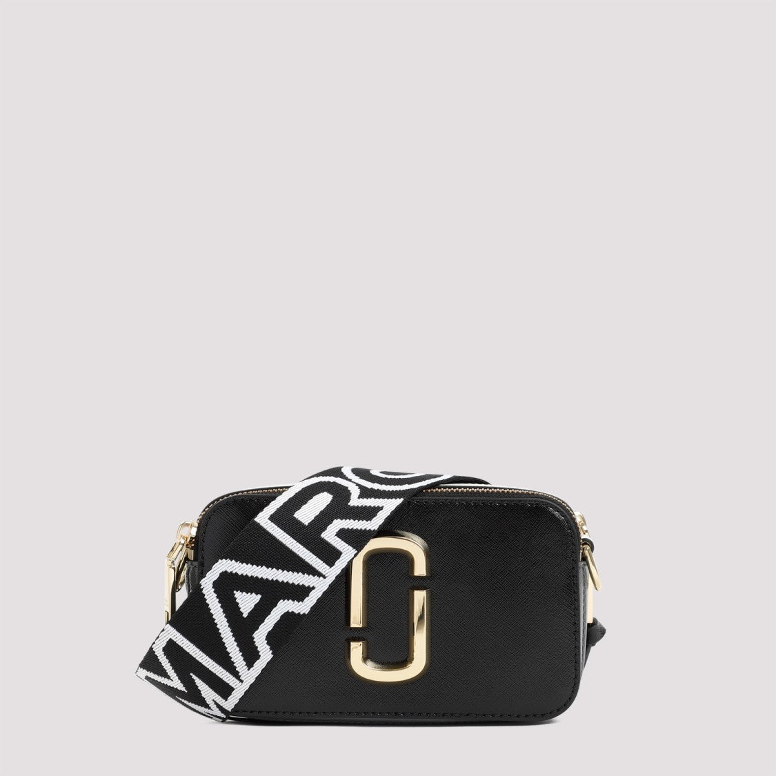 Marc Jacobs The Snapshort Shoulder Bag In Black Leather