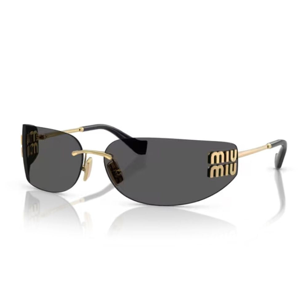 Miu Miu 0Mu A51s Aube Sleek Wraparound Sunglasses