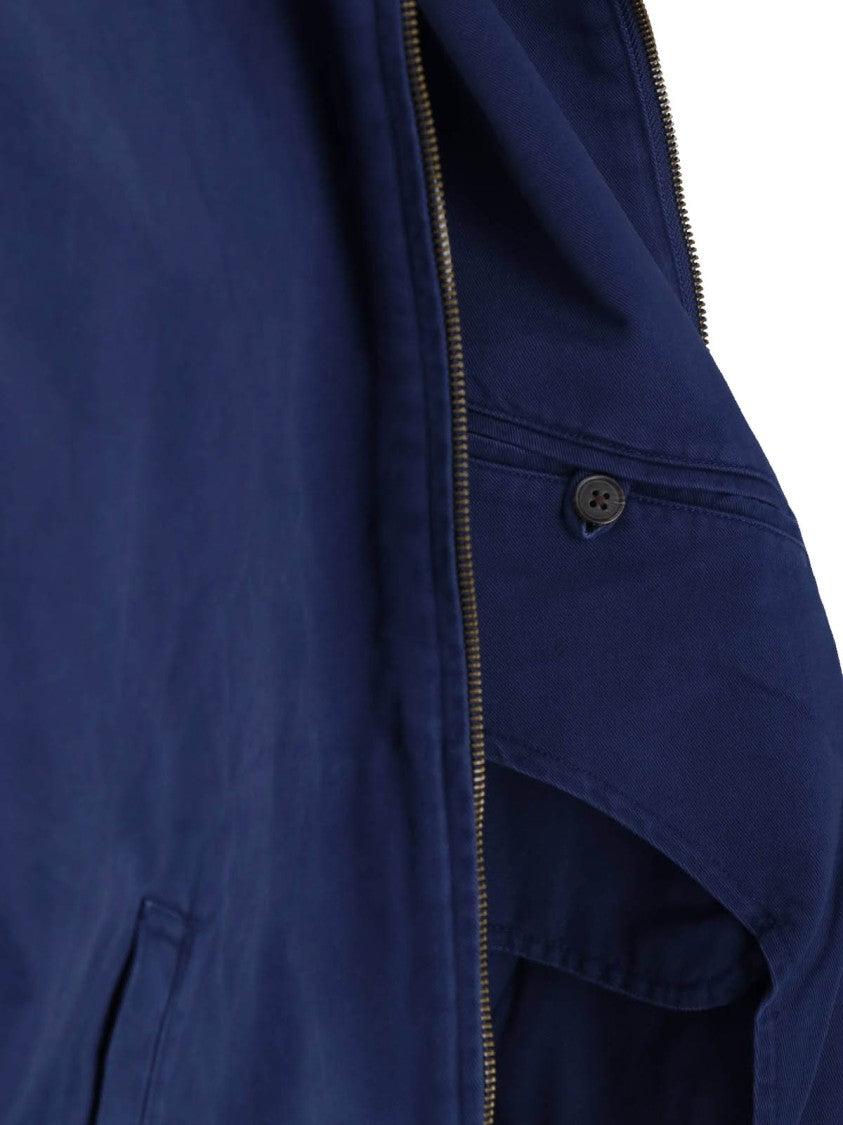 Polo Ralph Lauren Classic Zip-Up Jacket With Buttoned Collar And Embroidered Logo