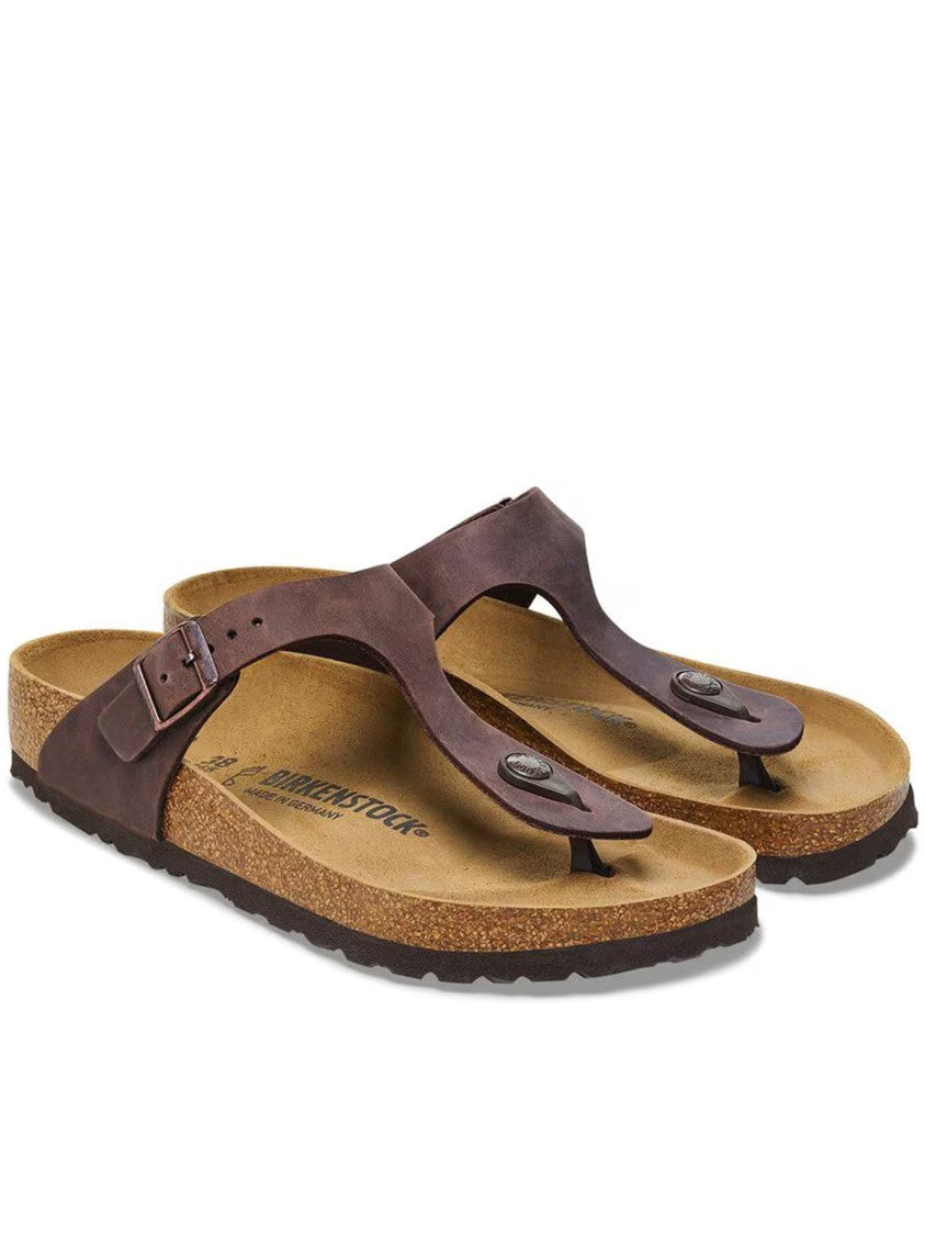 Birkenstock Gizeh Brown Leather Contoured Sandal