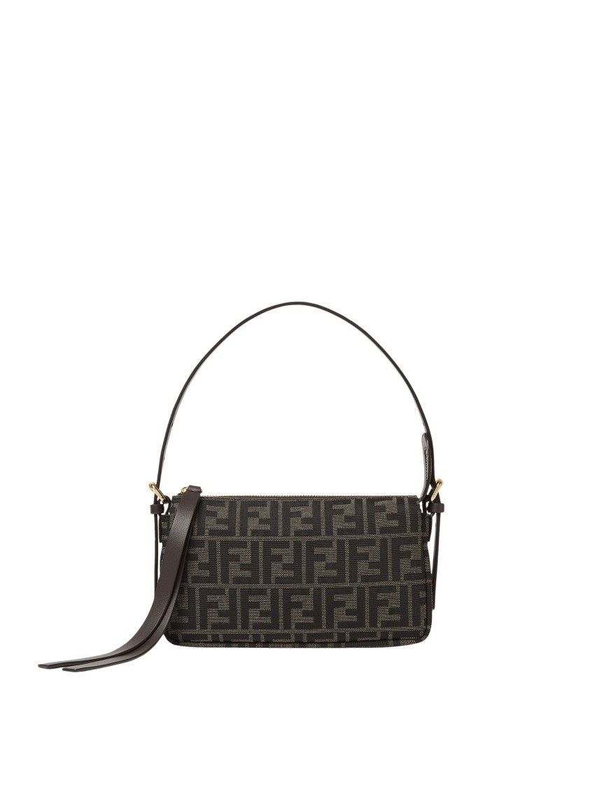 Fendi Zip Top Small Monogram Shoulder Bag