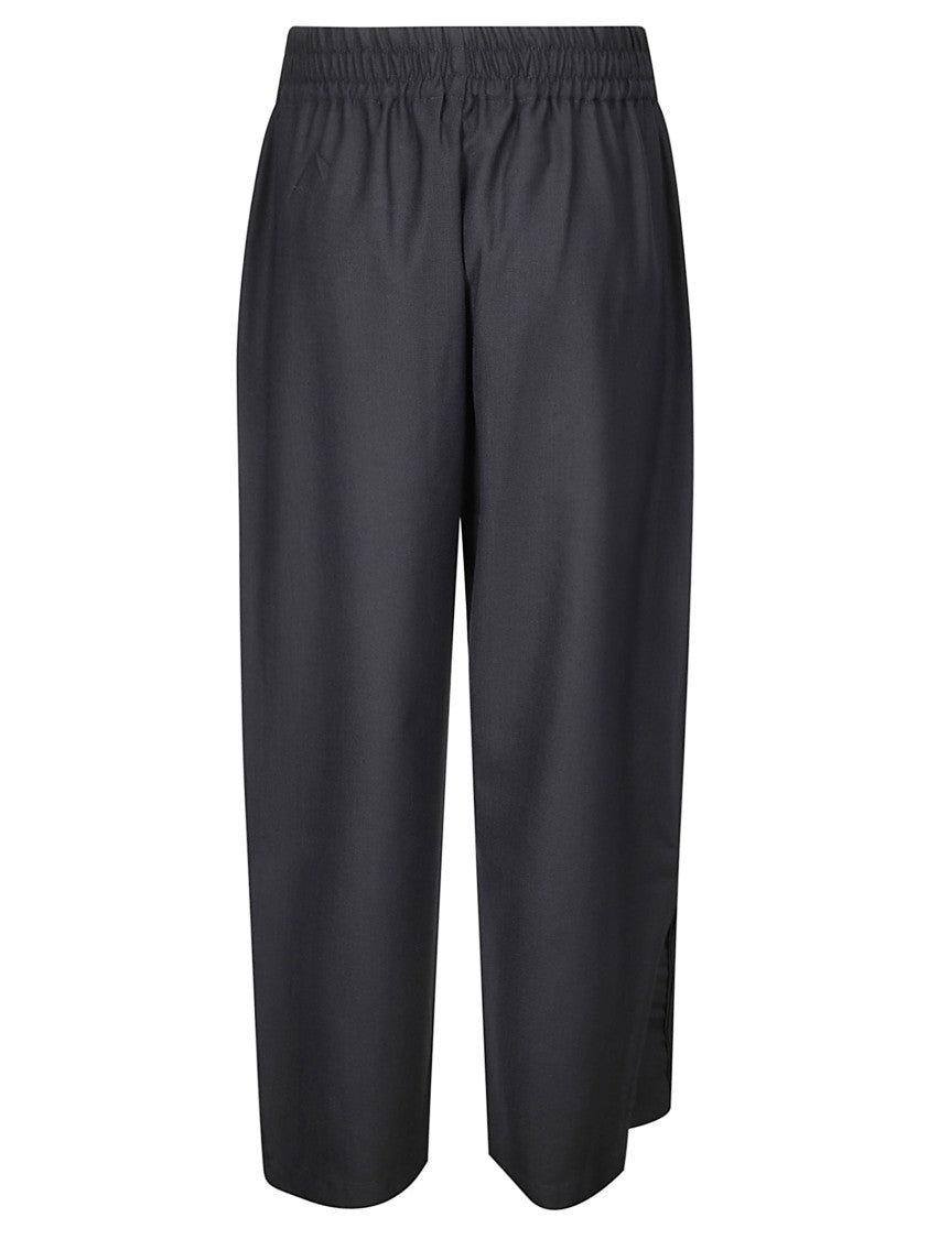 Studio Nicholson Wide Leg Trousers With Side Slit