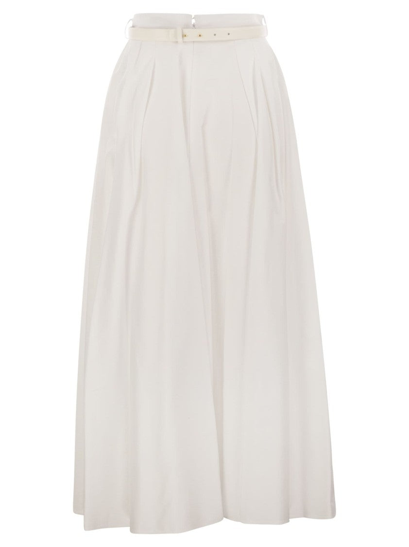 Elisabetta Franchi Flowing Satin Skirt