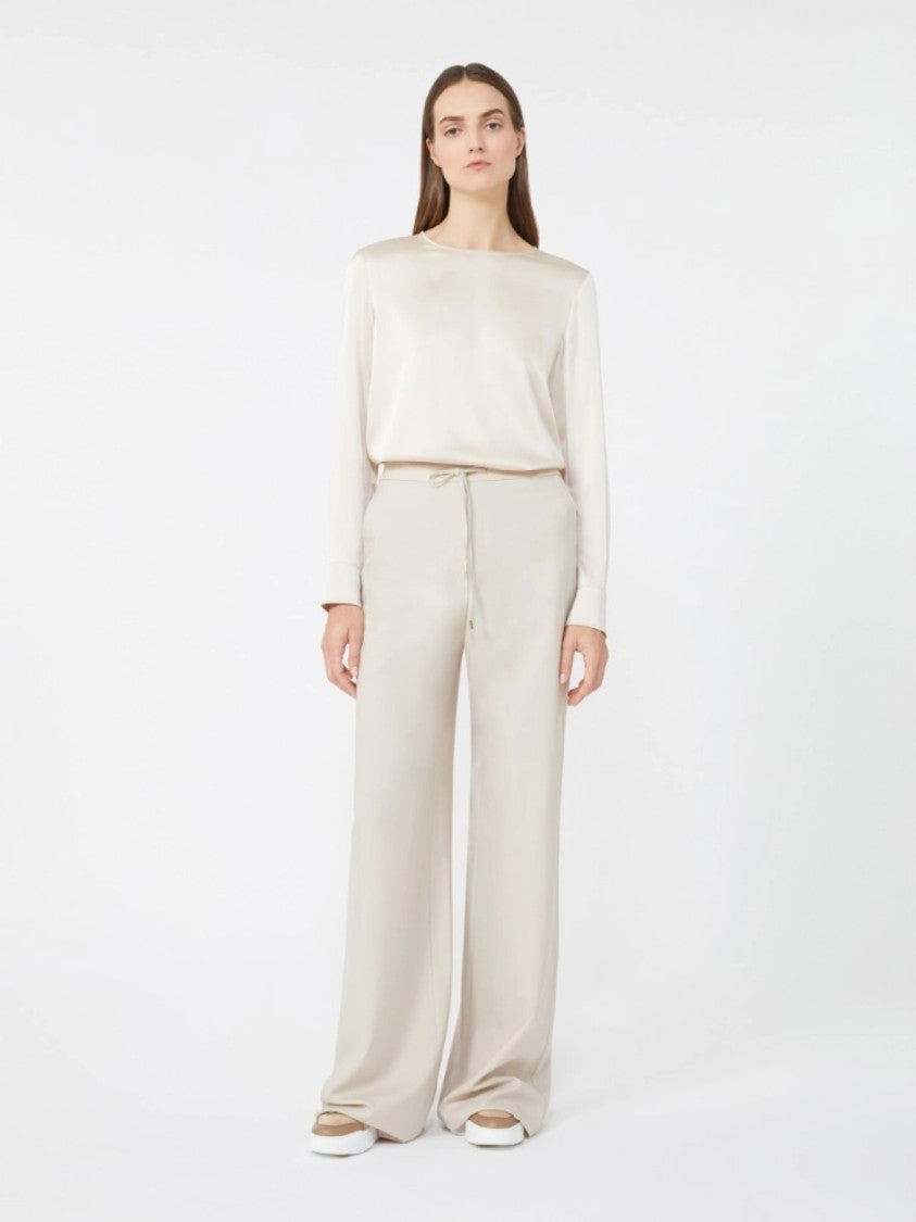 Max Mara Wide-Leg Trousers With High Waist And Design