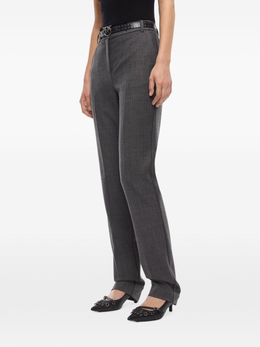 Pinko Straight-Leg Tailored Textured Pants