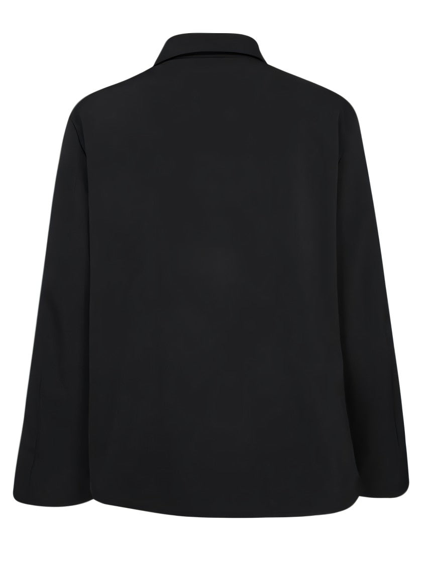 Prada Black Jacket With Front Zip Closure