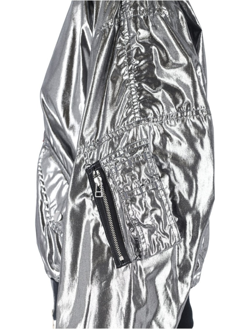 Junya Watanabe Silver Zip Bomber – Metallic