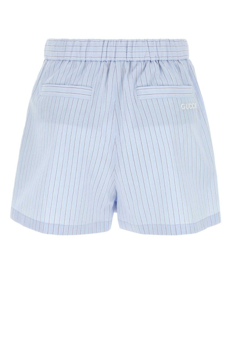 Gucci Embroidered Poplin Shorts