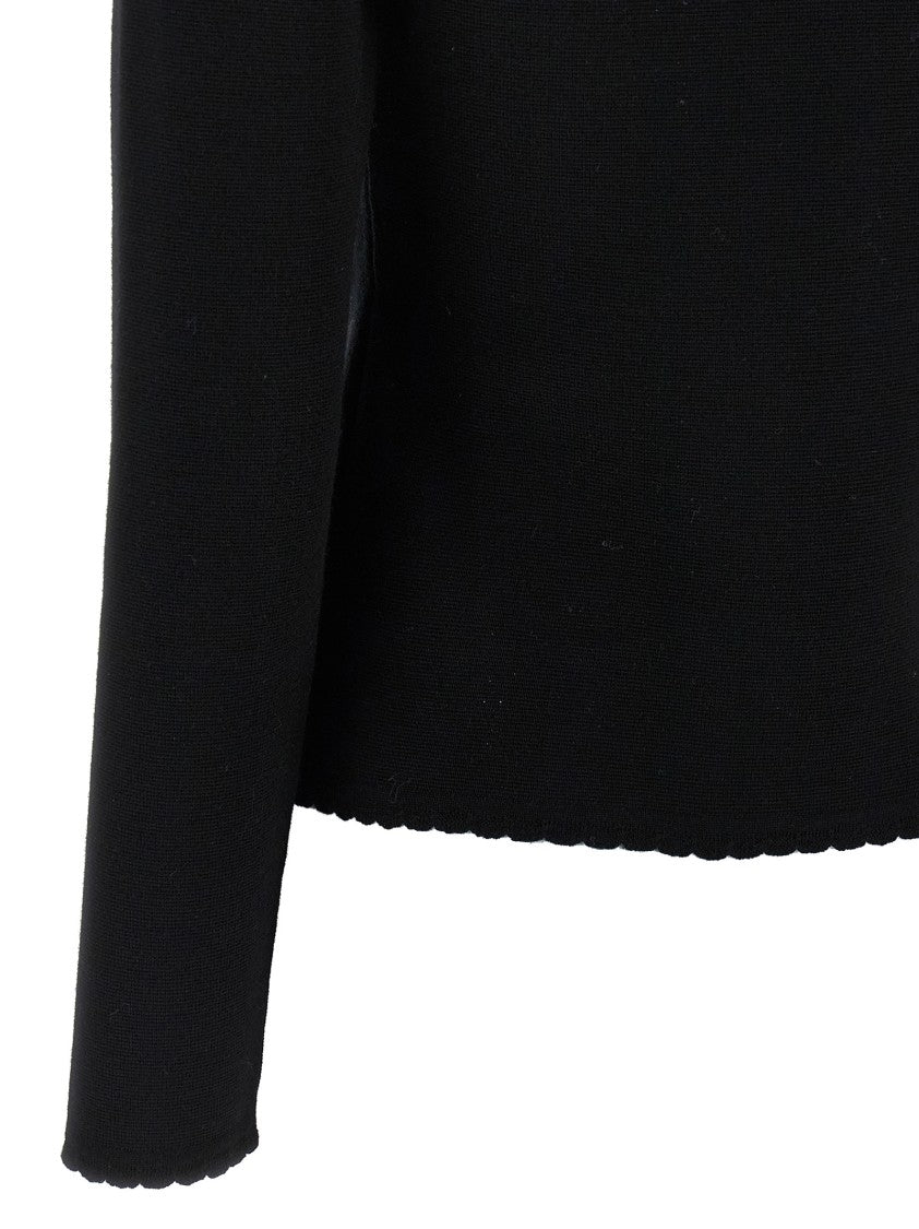 Moschino Chain Cardigan With Laced Hem And Chain Detail