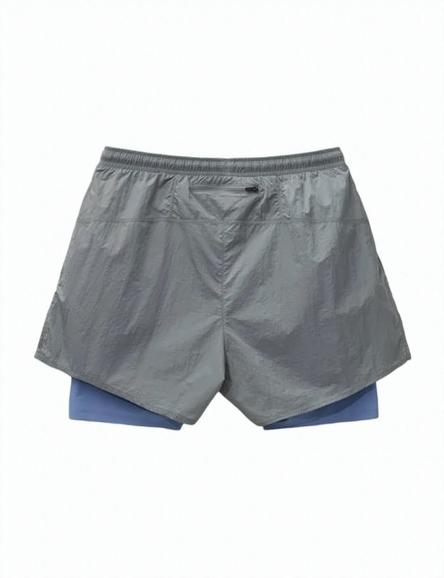 District Vision Dual-Layer Training Jogger Shorts With Elastic Waistband