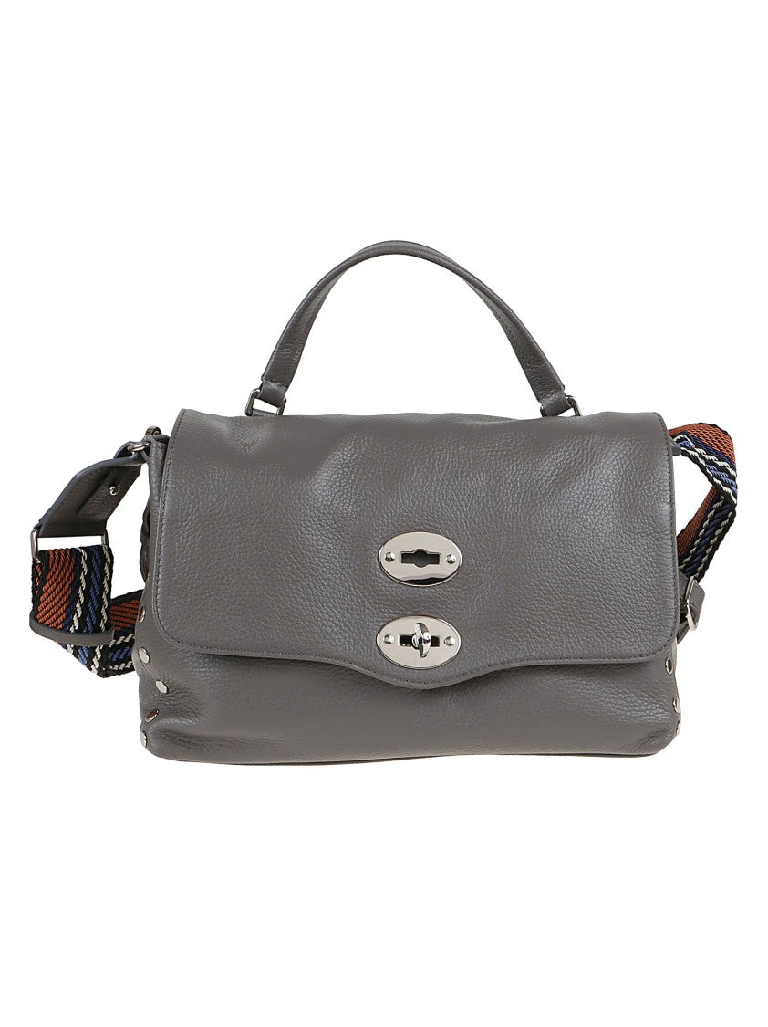 Zanellato Calfskin Shoulder Bag With Removable Straps And Elegant Hardware