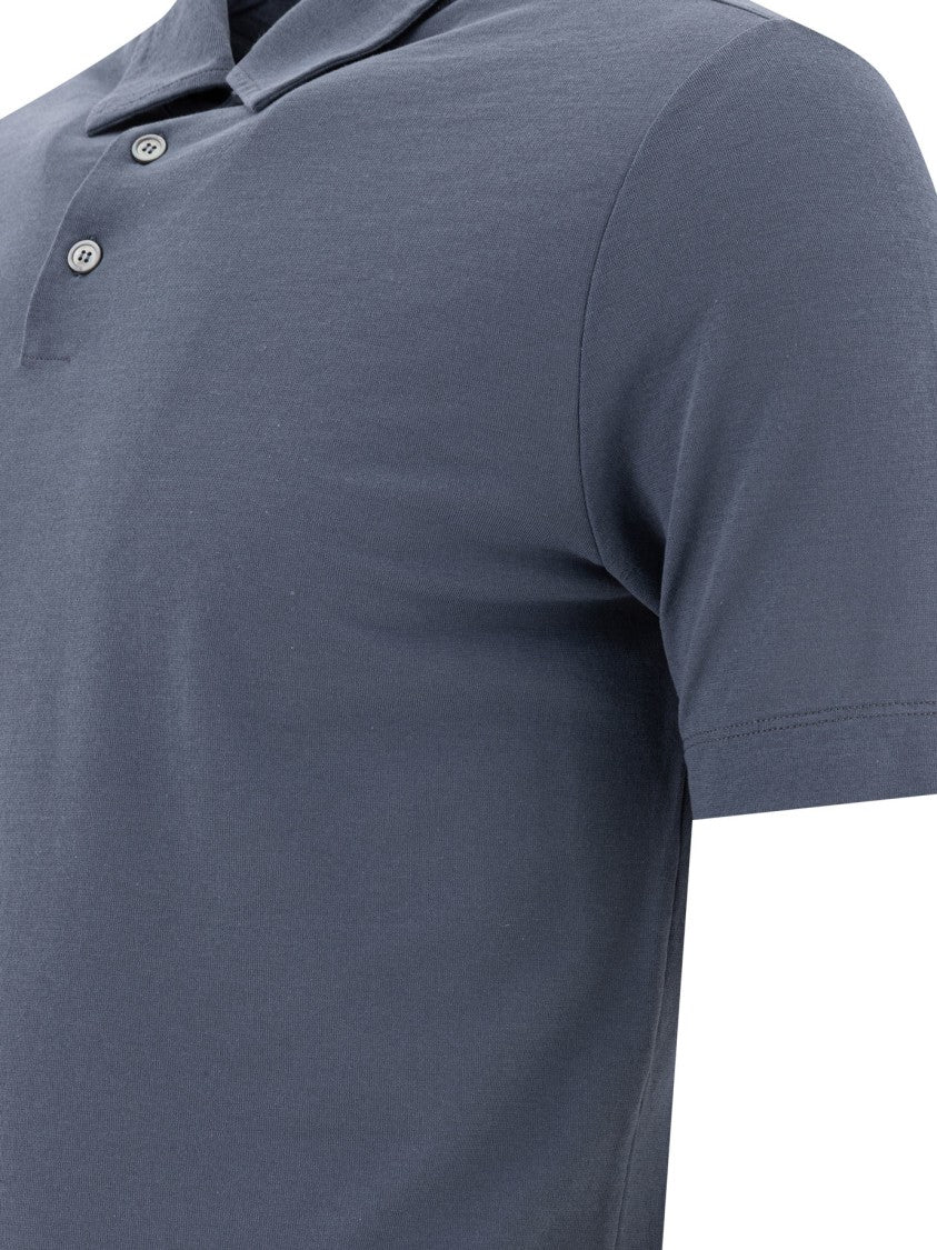 Zanone Light Blue Polo Shirt