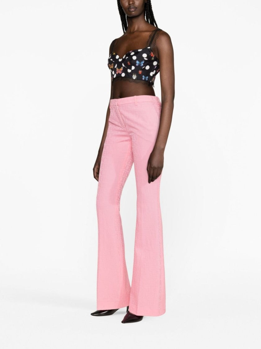 Versace High-Waisted Flared Trousers