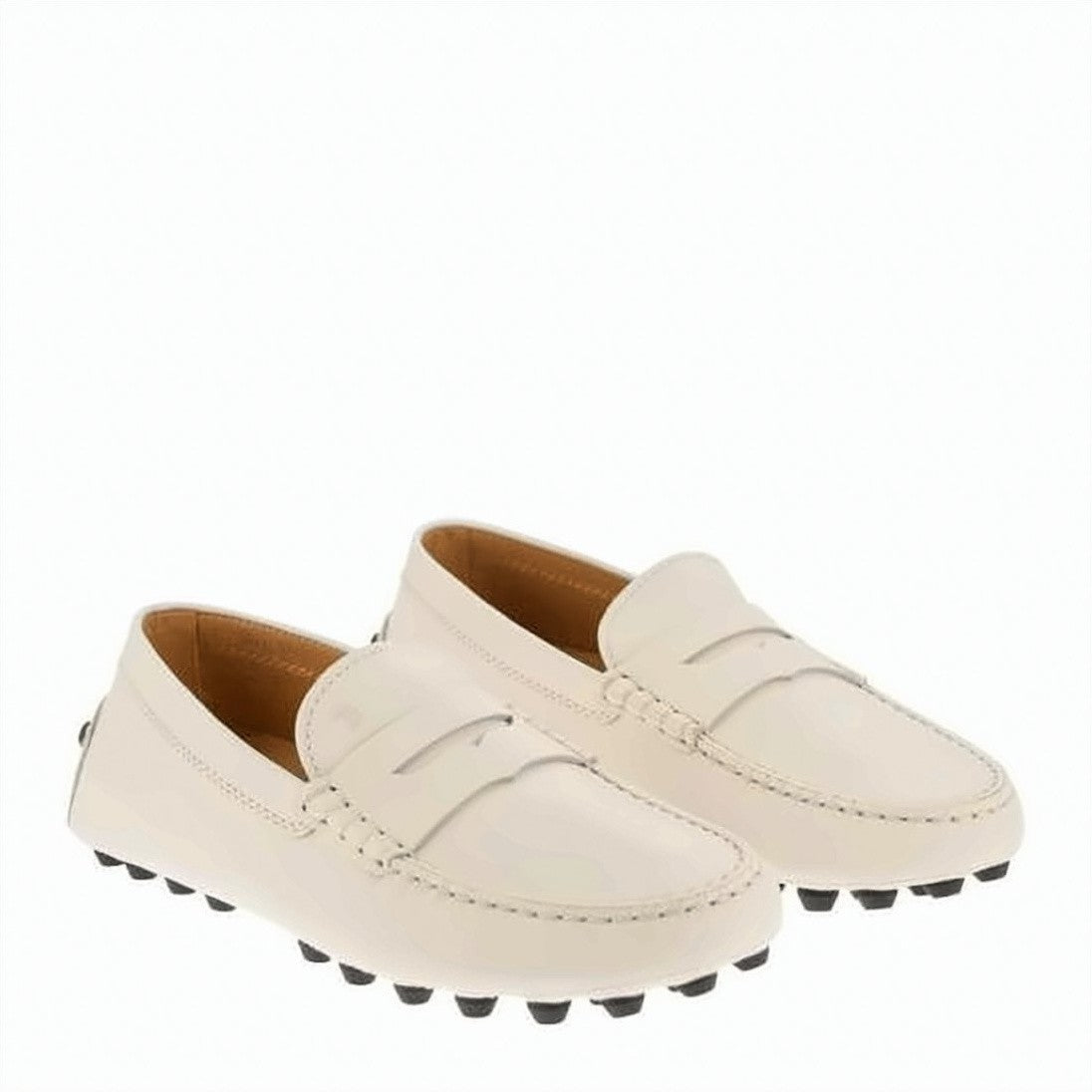 Tod's Smooth Leather Driving Shoes With Penny Strap