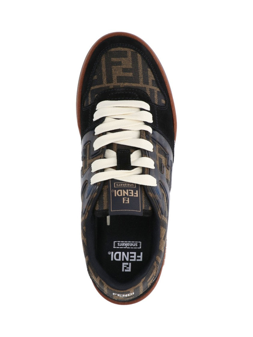 Fendi Low-Top "Match" Sneakers – Black