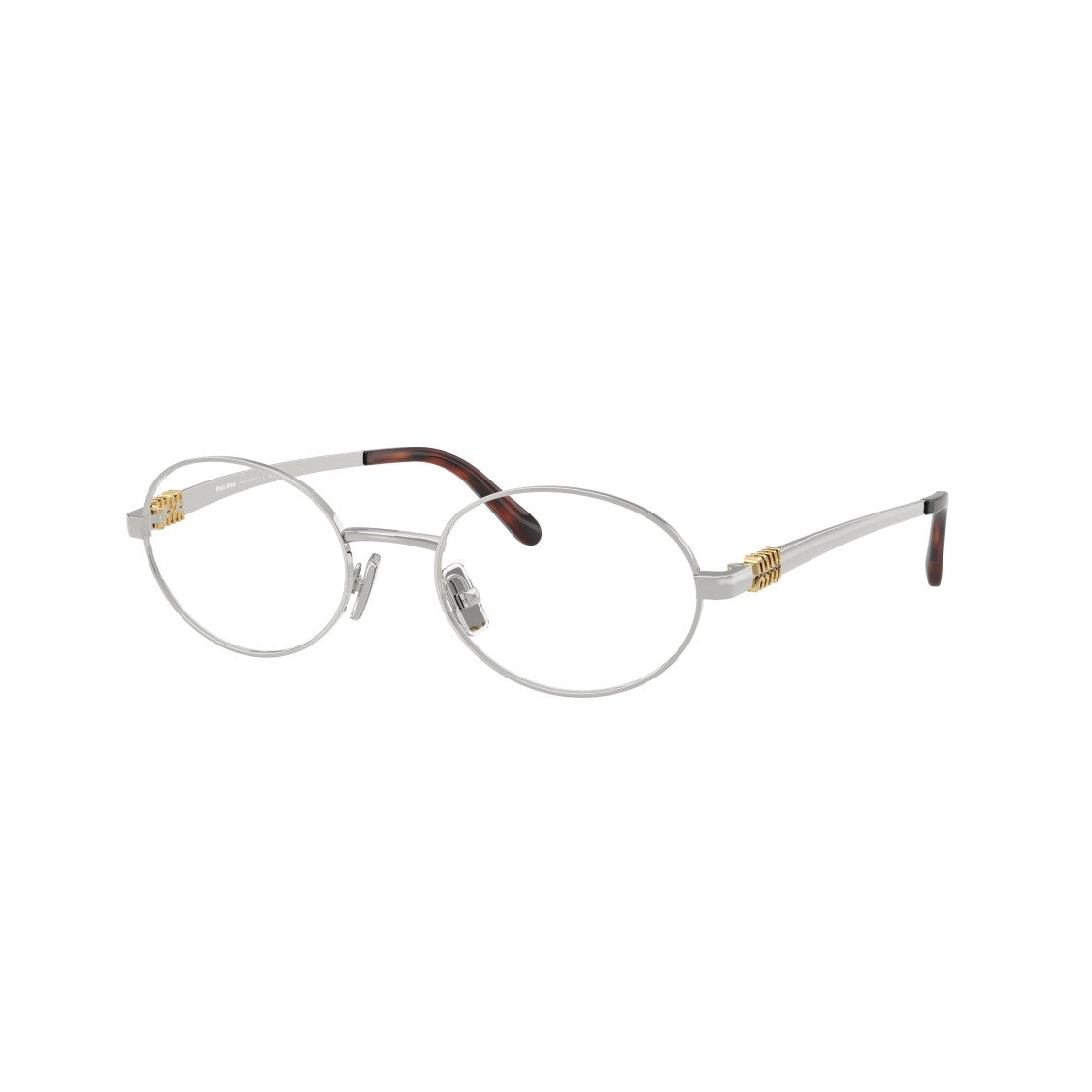 Miu Miu 0Mu 50Zv Oval Metal Sunglasses