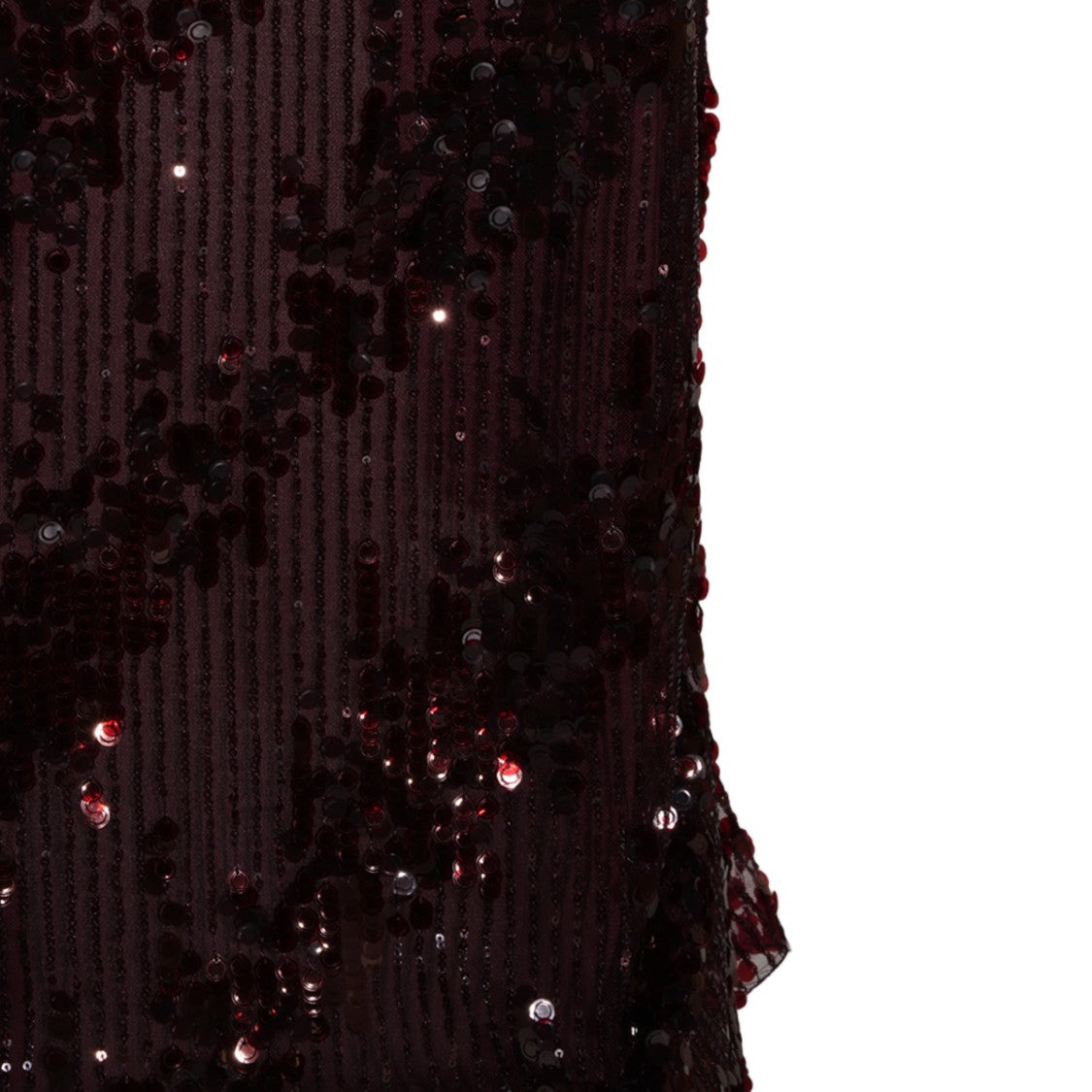 Nissa Spaghetti Strap Sequin Embellished Midi Dress
