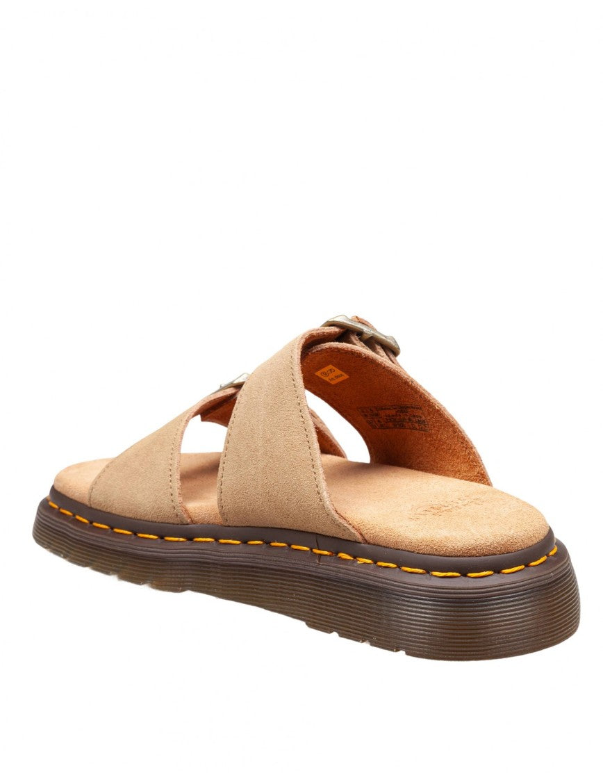 Dr. Martens Josef Savannah Tan Suede Sandal Color Tan