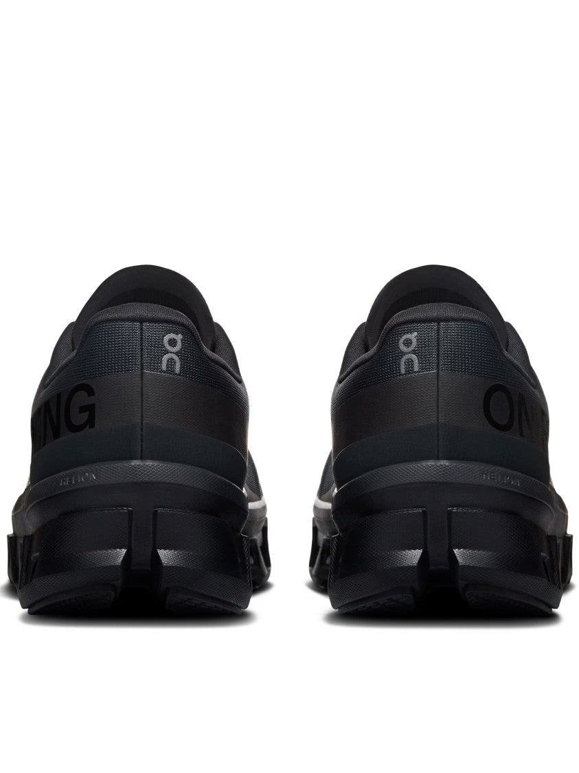 On Black Cloudmster Breathable Mesh Running Sneakers