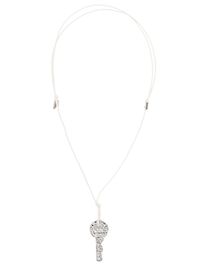 Mm6 By Maison Margiela Key Necklace Textured Adjustable