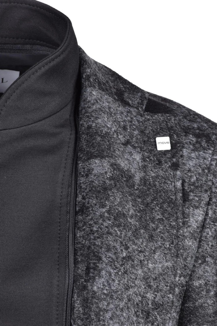 Digel Move Black/Grey Acrylic Wool Polyester Jacket
