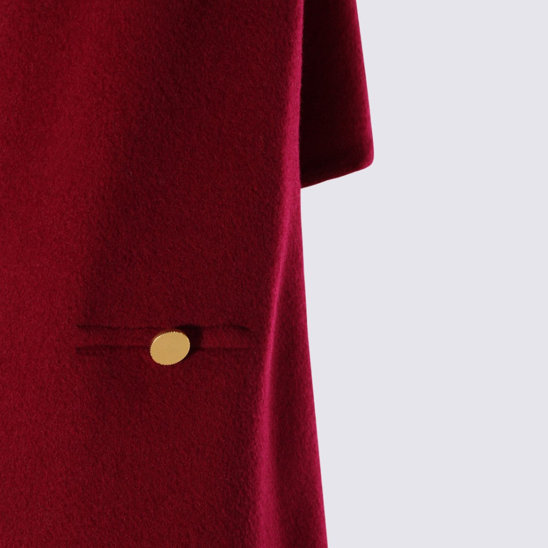 Alberta Ferretti Double-Breasted Long Coat With Gold-Tone Buttons And Tailored Silhouette