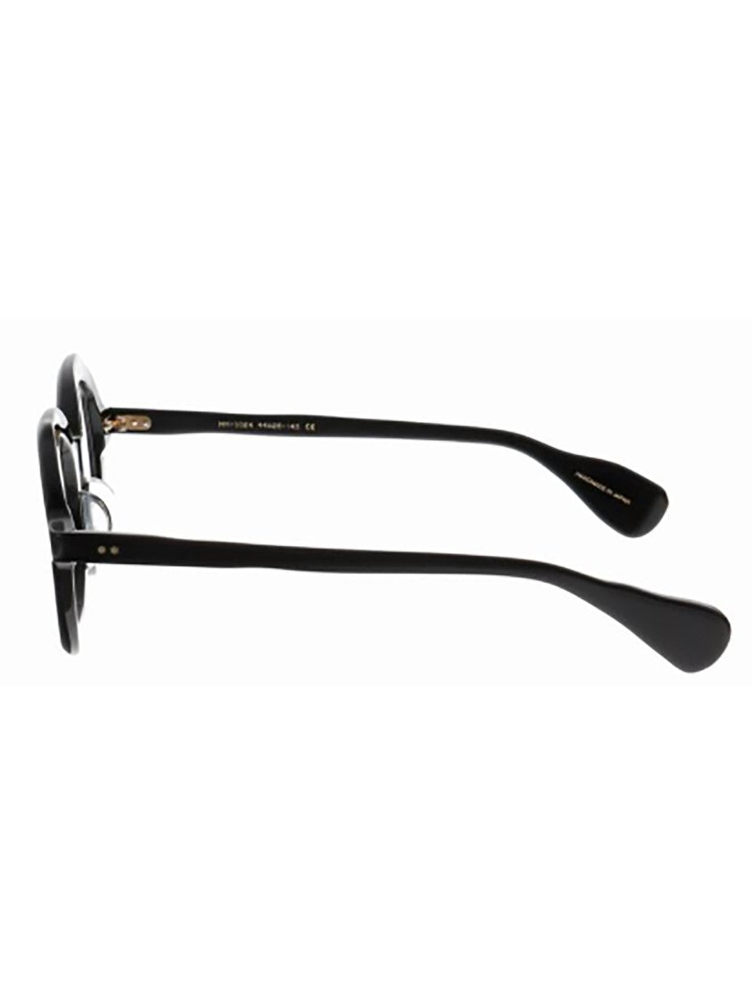 Masahiromaruyama Stylish Black Acetate Round Eyeglasses