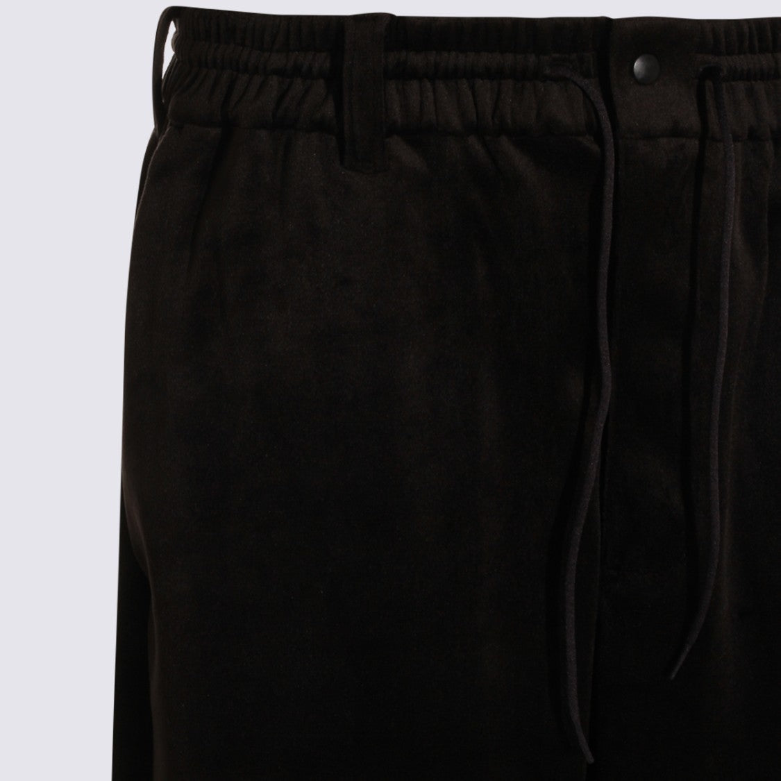 Y-3 Relaxed Fit Trousers With Drawstring Waist And Subtle Sheen