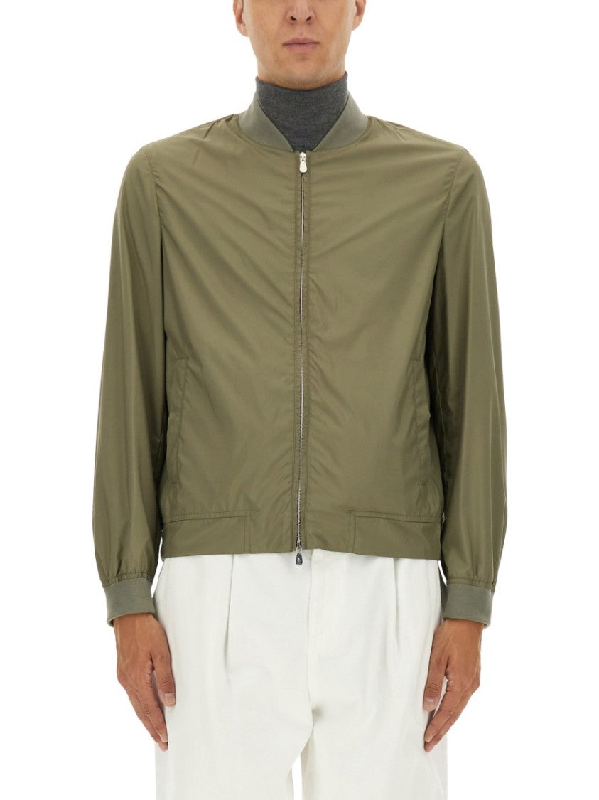 Brunello Cucinelli Lightweight Bomber Jacket With Minimalistic Design