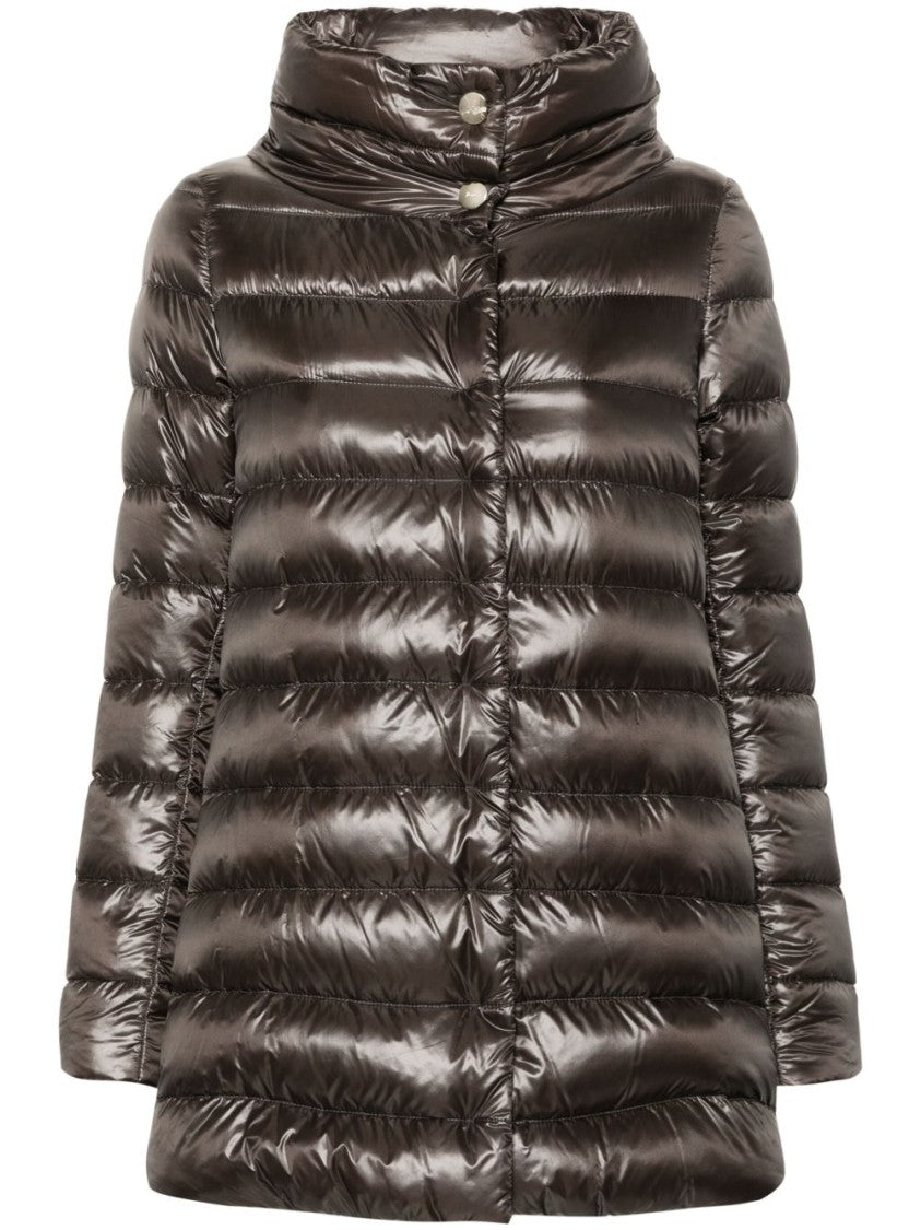 Herno Trapeze Down Jacket With High Collar