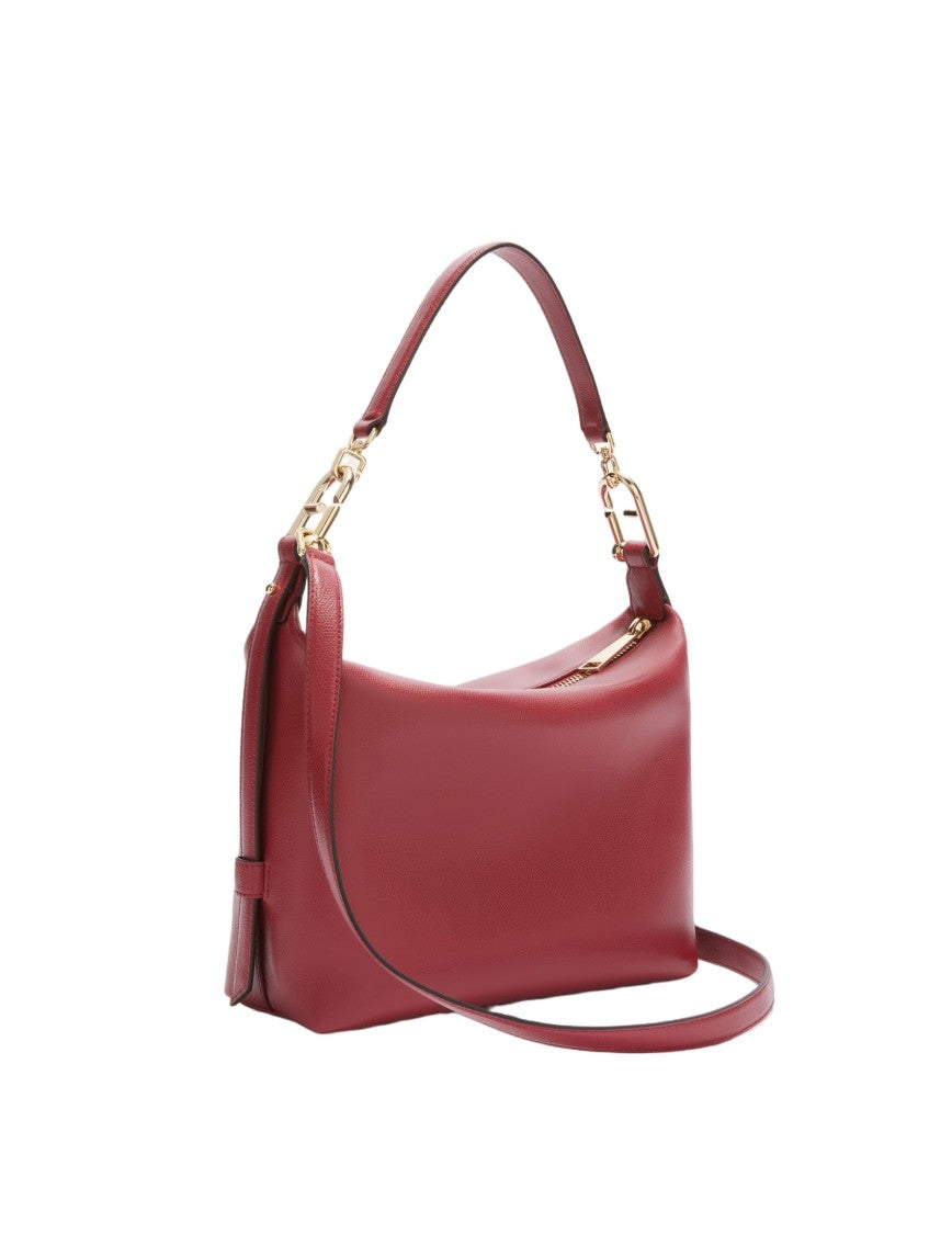 Furla Cherry Tonie M Leather Hobo Shoulder Bag