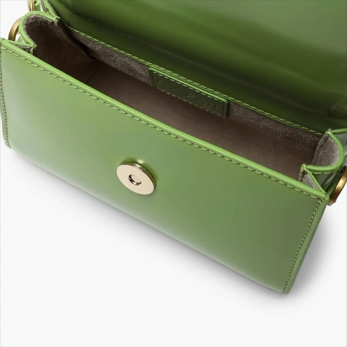 By Far Semi-Patent Leather Top-Handle Bag With Gold-Tone Hardware