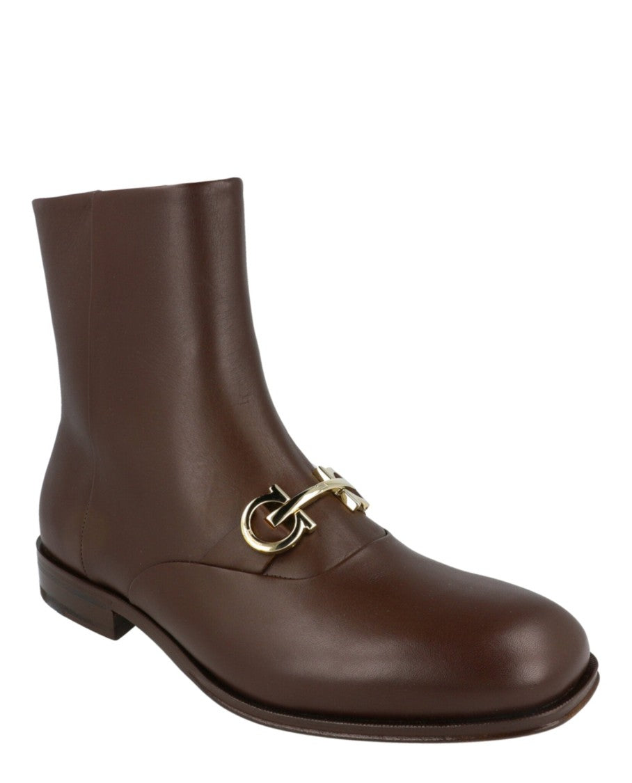 Ferragamo Geremia Gancini Ankle Boots
