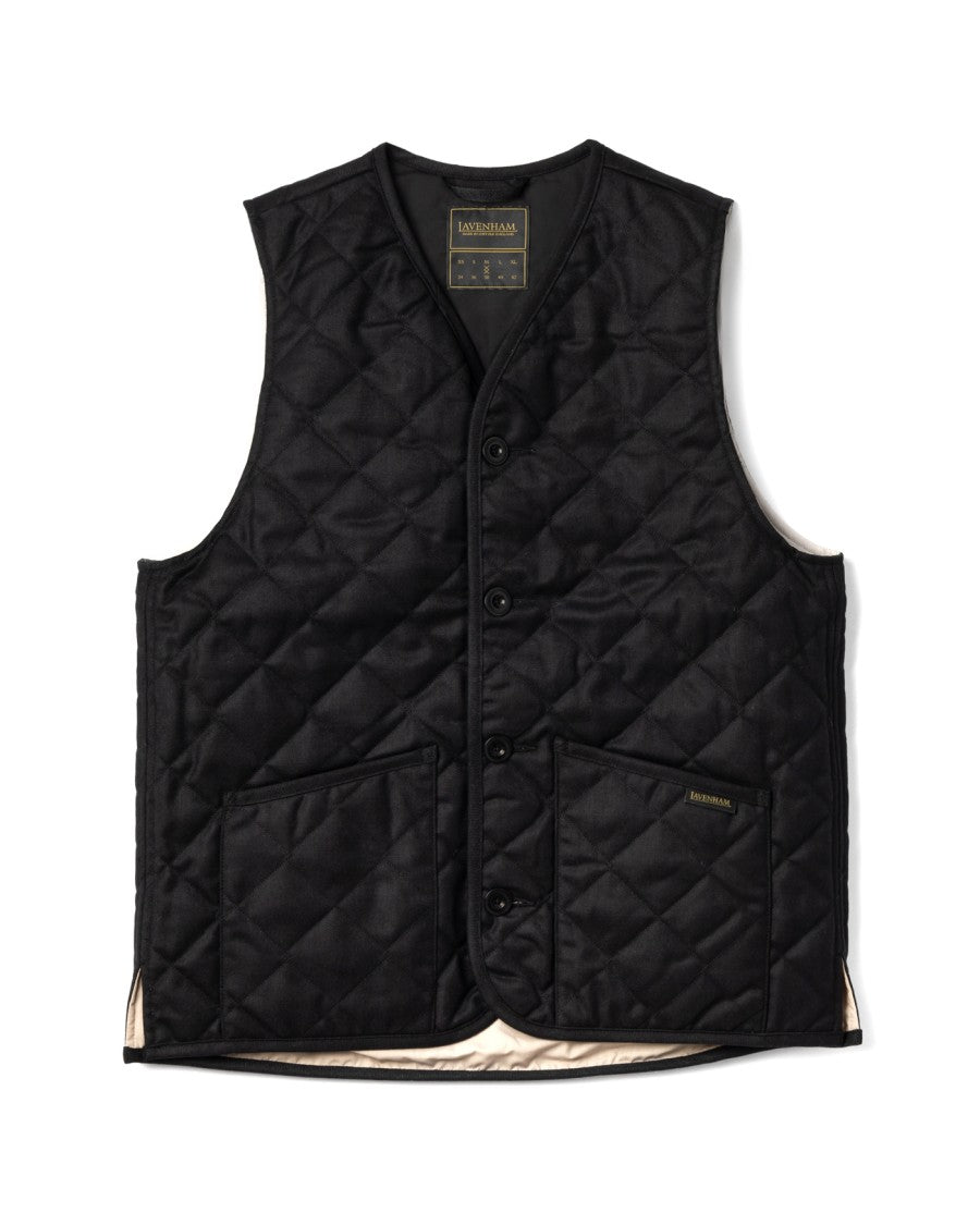 Lavenham Black Edition Wool-Blend Layering Gilet