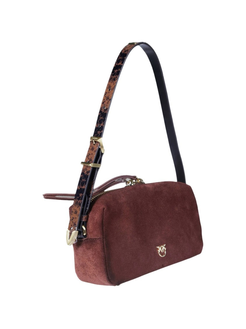 Pinko Mini Suede Bauletto Trittico Handbag