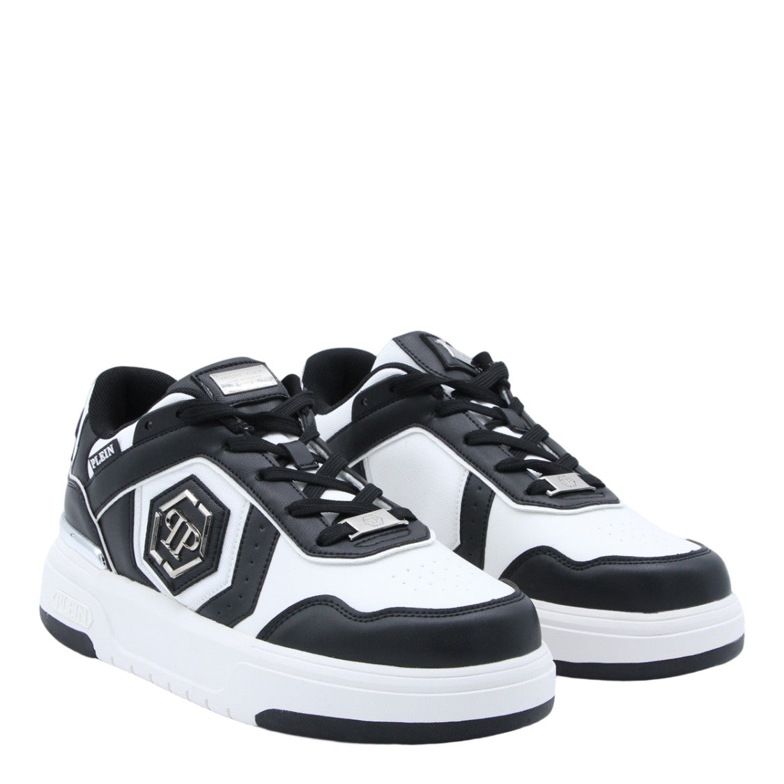 Philipp Plein White Sneakers With Low-Top Profile
