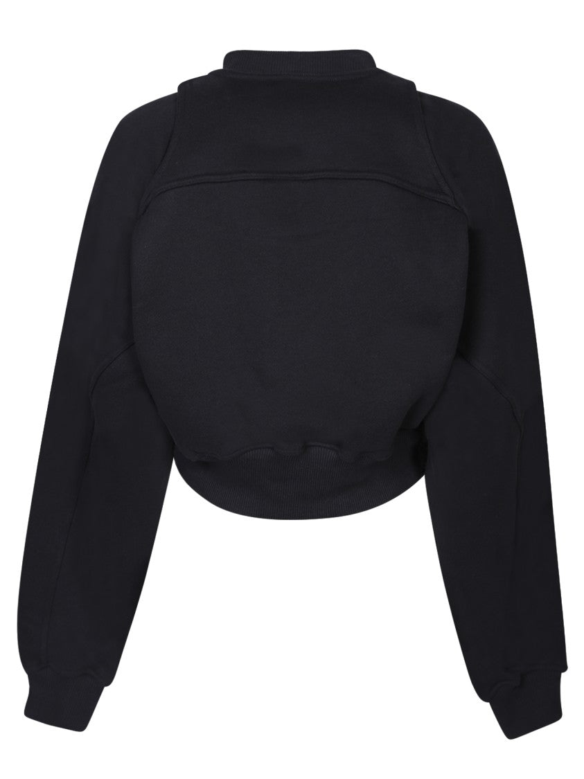 Off-White Black Cozy Cotton Sweatshirt