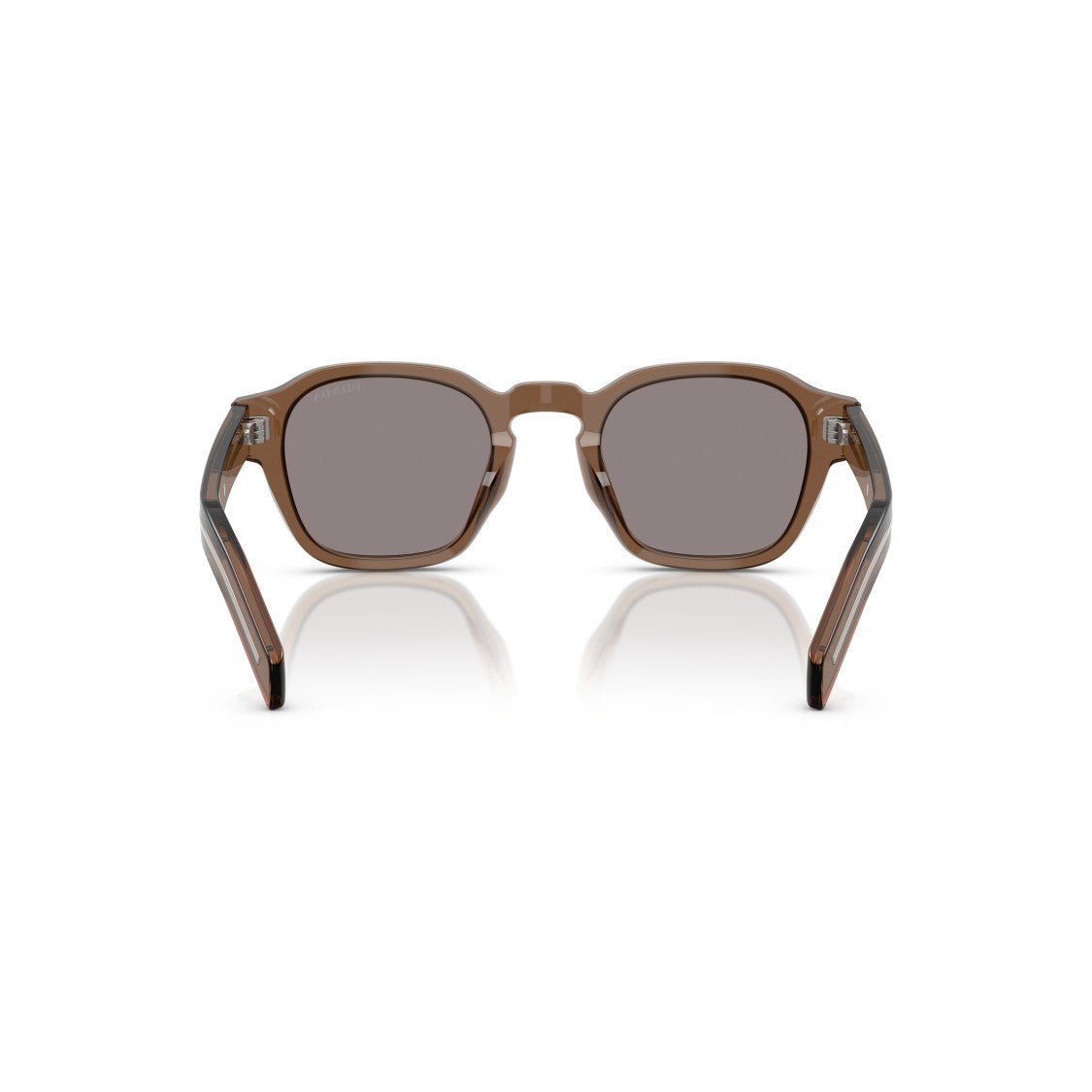 Prada 0Pr A16s Translucent Brown Square Frame Sunglasses