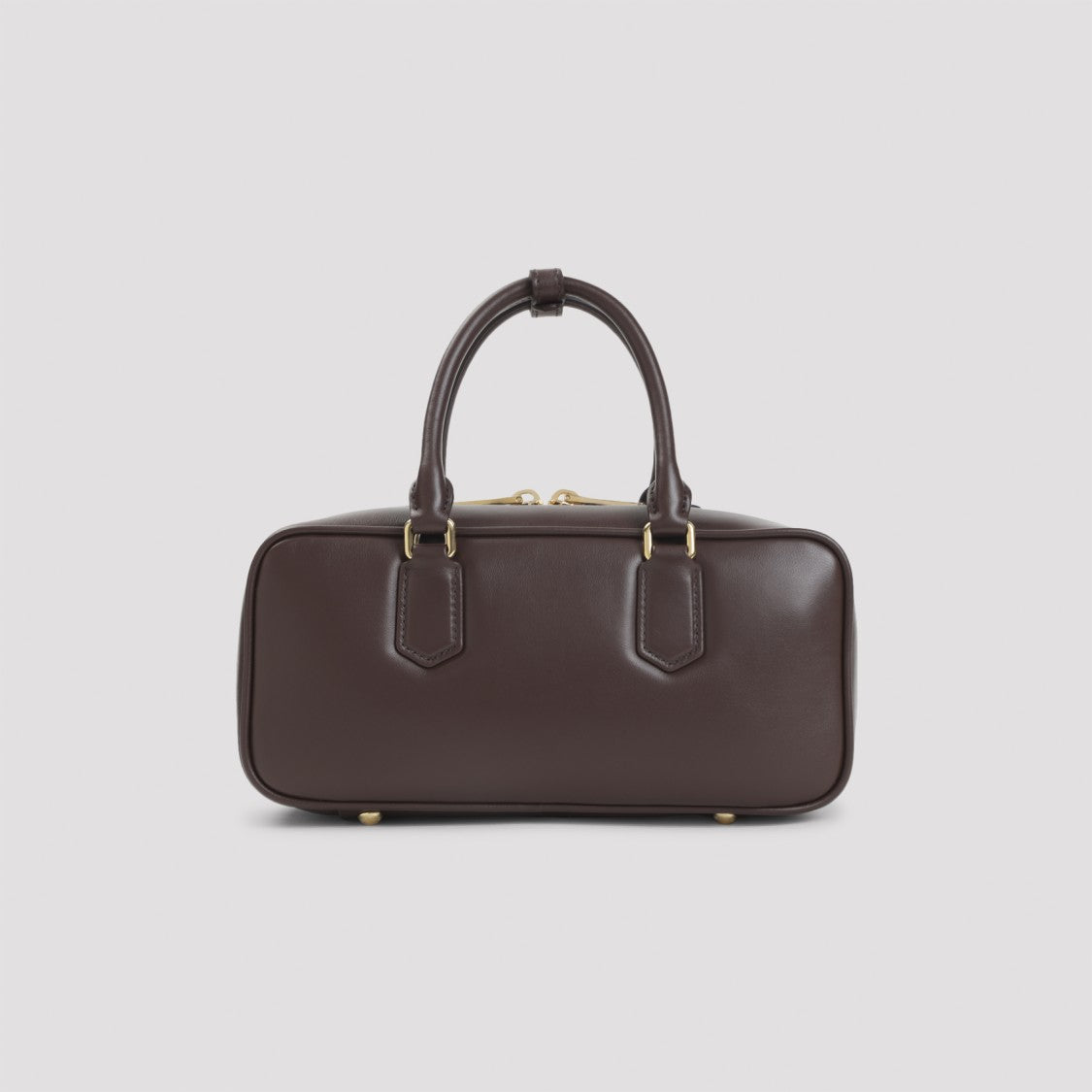 Miu Miu Radica Brown Calf Leather Arcadie Smooth Shoulder Bag